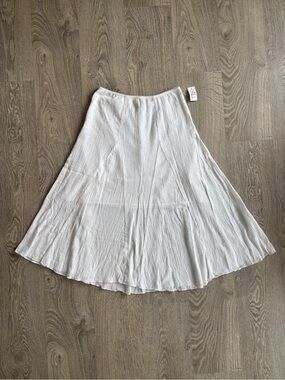 Vamp Vintage White Midi Skirt NWT
